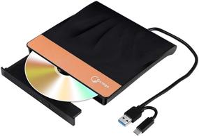 img 4 attached to 🖥️ Gotega USB Type-C External DVD Drive - Portable CD/DVD+/-RW Drive Player for Laptop/Desktop PC - Compatible with Windows Linux OS Apple Mac - Black