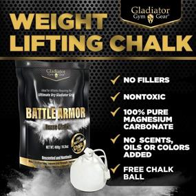 img 3 attached to 🏋️ High-Quality Refillable Gym Chalk Ball (400g, 14oz) – Ideal for Weightlifting, Rock Climbing, and Gymnastics Chalk Powder – Boosts Grip, Enhances Pole Grip, Keeps Hands Dry – Ultimate Workout Chalk (400)