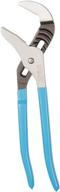 channellock 460 16.5-inch straight jaw tongue and groove pliers - comfort grip groove joint pliers with 4.25-inch jaw capacity, laser heat-treated 90° teeth, forged high carbon steel - made in usa logo