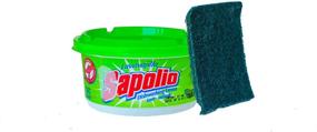 img 3 attached to 🍏 Sapolio Dishwasher Paste Apple + Sponge 12.6 Oz.