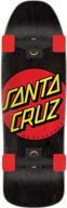 santa cruz 80's classic dot black/red complete skateboard - size 9.35" x 31.7 logo