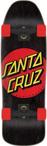 img 1 attached to Santa Cruz 80's Classic Dot Black/Red Complete Skateboard - Size 9.35" x 31.7