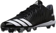 🔲 black and white adidas men's baseball shoes logo