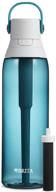 💧 brita 26 ounce plastic water filter bottle in sea glass: ensuring clean and refreshing hydration logo