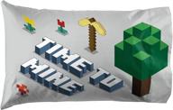 jay franco minecraft earth pillowcase логотип