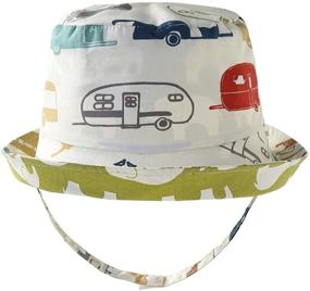 img 4 attached to 👒 LLmoway Reversible Toddler Bucket Hat: Boys' Accessories for Ultimate Sun Protection