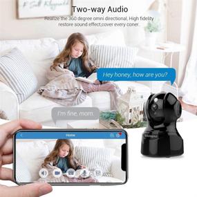 img 2 attached to 📷 EAZIEPLUS Full HD 1080P Pan-Tilt-Zoom WiFi Camera with 2 Way Audio, IR Night Vision & Motion Detection Alerts, Compatible with Alexa, TF Card Slot and Cloud - Security Camera