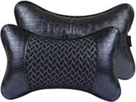 yiho car neck support pillow: cervical shoulder pain relief for driver & passenger seats in travel or office chair logo