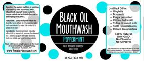 img 4 attached to 🌿 Powerful Sweet Peppermint Black Oil Mouthwash - 16oz, Xylitol & Activated Charcoal Boosted