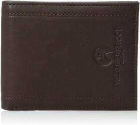 img 4 attached to Durable and Practical: Weatherproof Men's Bifold Passcase Wallet for Ultimate Protection