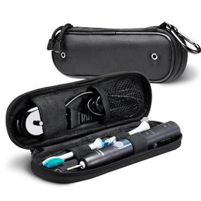 img 4 attached to 🌍 Travel-Friendly Toothbrush Case for Oral-B Pro 1000/1500/Oral-B Smart 1500 Electric Toothbrush, Convenient Toothbrush Travel Case for Philips Sonicare ProtectiveClean 4100/5100/7500 Toothbrush and Similar Models.