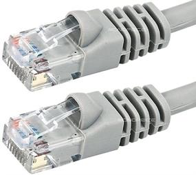 img 3 attached to 🔌 High-Speed 0.5FT Cat6 Ethernet Cable: Monoprice 24AWG 550MHz UTP Bare Copper Network Cable - Gray