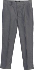 img 2 attached to Gioberti Front Dress Pants Black Boys' Clothing and Pants