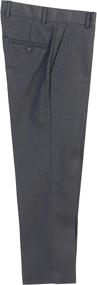 img 1 attached to Gioberti Front Dress Pants Black Boys' Clothing and Pants