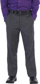 img 4 attached to Gioberti Front Dress Pants Black Boys' Clothing and Pants