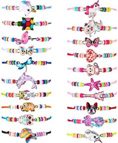 img 4 attached to Magical Unicorn Bracelets: Adjustable Friendship Jewelry for All Ages