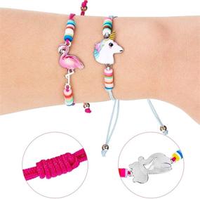 img 2 attached to Magical Unicorn Bracelets: Adjustable Friendship Jewelry for All Ages
