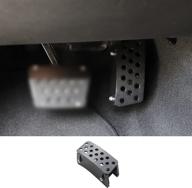 🚗 enhance driving comfort and safety with hoolcar anti-slip gas pedal extender covers for jeep wrangler jk, jl, jt - adjustable foot rest accelerator pads, 1pc logo