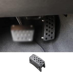img 4 attached to 🚗 Повысьте комфорт и безопасность вождения с помощью накладок для педали газа Hoolcar Anti-Slip для Jeep Wrangler JK, JL, JT - регулируемые платформы для ног акселератора, 1 шт.
