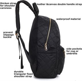 img 2 attached to Рюкзак Quited School Lightweight Travel