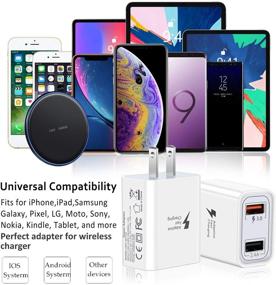 img 2 attached to Pofesun Fast 3.0 Wall Charger Adapter - Rapid Charging for Galaxy S10 S9 S8, iPhone & Tablets