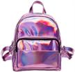 holographic backpack leather daypack satchel logo