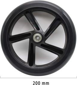 img 3 attached to 🛴 Enhance Your Ride: Z-FIRST 200mm Adult Scooter Wheels with ABEC 9 Bearings for Razor and Adult Kick Scooters