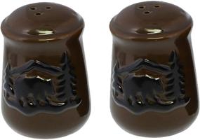 img 4 attached to Bear-themed Lodge Salt and Pepper Shaker Set: Rustic Charm for Your Dining Table