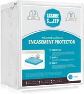🛏️ queen size zippered mattress encasement protector cover - waterproof, breathable, enhance sleep with l'cozee assure logo