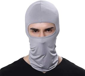 img 3 attached to 🧣 3-Pack GANWAY Outdoor Thin Balaclava Face Mask - Winter Ski Mask for Men: Ideal for Motorcycle, Airsoft, Hunting, Fishing