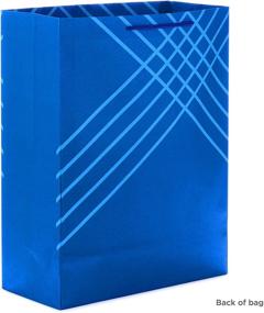 img 1 attached to 🎁 Hallmark 14" Extra Large Blue Gift Bags (Pack of 3) - Perfect for Hanukkah, Christmas, Birthdays, Graduations, Father's Day, Baby Showers, Bridal Showers, Weddings