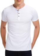 boisouey mens henley shirts white: classy men's clothing for stylish shirts logo