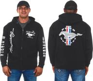 🚗 men's ford mustang hoodies by jh design - explore 5 styles in pullover & full zip up options logo