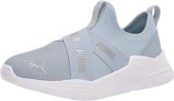 👟 детские кроссовки puma wired run slip-on логотип