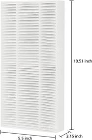 img 2 attached to 2 Pack iSingo Febreze Replacement Dual Action Filter - Compatible with Febreze FRF102B and Honeywell U Filter HRF201B, fits Honeywell HHT270W & HHT290 Series Tabletop & Tower Air Purifier