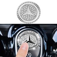 car start stop button cover bling car decoration bling ring trim sticker crystal push start button ignition protective cover for bling car interior accessories logo