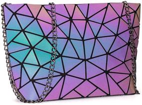 img 4 attached to DIOMO Geometric Holographic Reflactive Crossbody