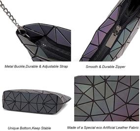 img 1 attached to DIOMO Geometric Holographic Reflactive Crossbody