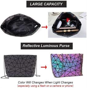 img 2 attached to DIOMO Geometric Holographic Reflactive Crossbody