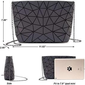 img 3 attached to DIOMO Geometric Holographic Reflactive Crossbody