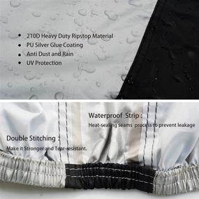 img 2 attached to 🚲 Firsttour Heavy Duty Ripstop Bike Covers: Waterproof Outdoor Storage for 2 Bikes - Dust-Proof, Anti-UV, Ripstop Material, Heavy Duty Bicycle Cover