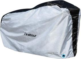 img 4 attached to 🚲 Firsttour Heavy Duty Ripstop Bike Covers: Waterproof Outdoor Storage for 2 Bikes - Dust-Proof, Anti-UV, Ripstop Material, Heavy Duty Bicycle Cover