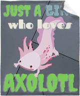 axolotl blanket no shedding lightweight perfect logo