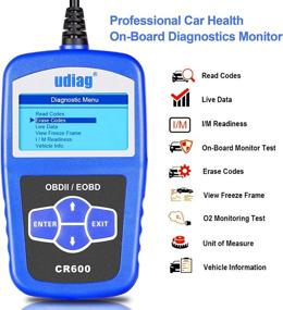 img 4 attached to 🚗 Улучшенный OBD2 сканер: автомобильный диагностический инструмент для считывания кодов ошибок - Определение неисправностей в автомобиле, чтение индикатора Check Engine, удаление ошибок - Универсальная совместимость