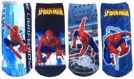 🕷️ spider-man kids spring/summer socks - 4 pairs for ages 2-5 years logo