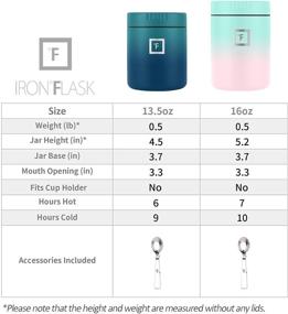 img 3 attached to 🍱 IRON °FLASK Food Jar - 16 Oz: Insulated Thermo, Leak Proof, Stainless Steel Container