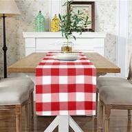 buffalo plaid table runner home fashions farmhouse living buffalo check table runner платный бегун кухонный стол логотип