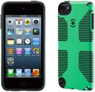 🍏 enhanced candyshell grip case for ipod touch 5 - sour apple green/black logo