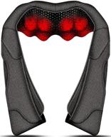 neck & back massager with heat - shiatsu electric shoulder & kneading 🌡️ massage for neck and back pain relief | use at home, office, and car logo
