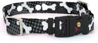 🐾 high-quality replacement receiver collar straps for all brands electric dog fences - black with white bones, compatible with petsafe, invisible fence, and more логотип